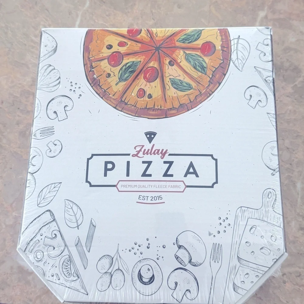 Zulay Kitchen Loaded Pizza Blanket 60 Inch Novelty Big Blanket For Adult  Kids